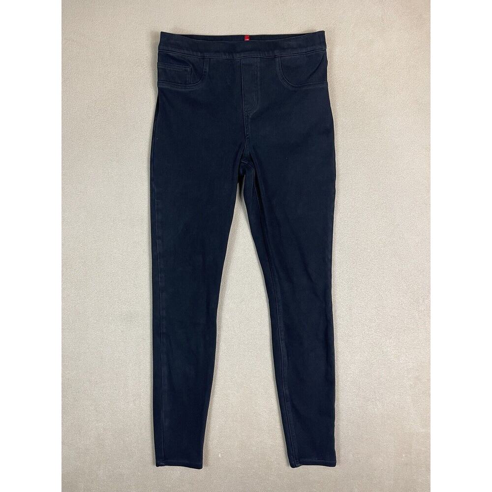 Spanx Jeans Womens Medium Black Pull On Stretch Skinny Denim Adult